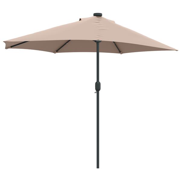 Grote foto vidaxl tuinparasol taupe 294 x 150 x 224 cm stof tuin en terras overige tuin en terras