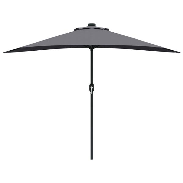 Grote foto vidaxl tuinparasol antraciet 294 x 150 x 224 cm stof tuin en terras overige tuin en terras