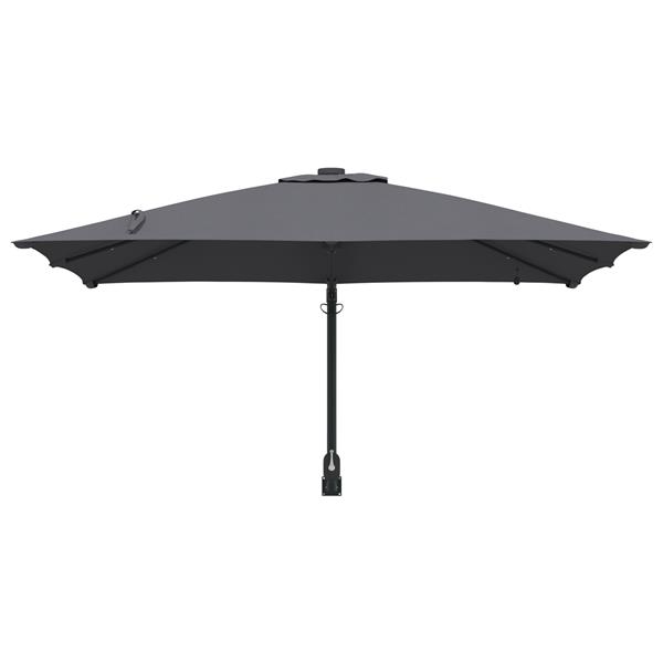 Grote foto vidaxl tuinparasol antraciet 248.5 x 247.5 x 160 cm stof tuin en terras overige tuin en terras