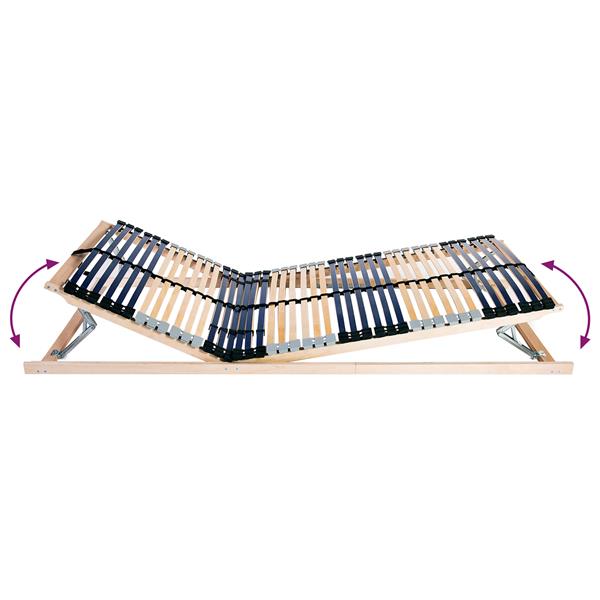 Grote foto vidaxl lamelbodem bruin 70 x 190 cm massief beukenhout antiek en kunst stoelen en banken