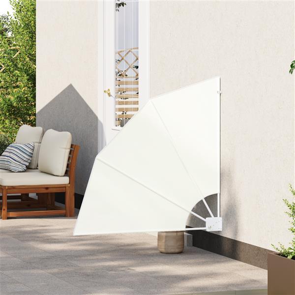 Grote foto vidaxl balkon privacy scherm cr me 115 x 115 cm stof tuin en terras overige tuin en terras
