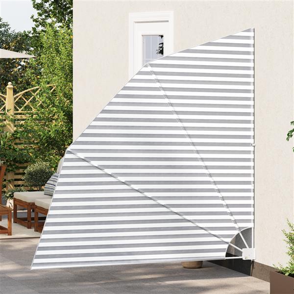 Grote foto vidaxl balkon privacy scherm antraciet en wit 210 x 210 cm stof tuin en terras overige tuin en terras