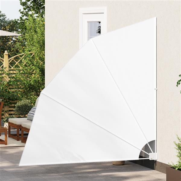 Grote foto vidaxl balkon privacy scherm wit 210 x 210 cm stof tuin en terras overige tuin en terras