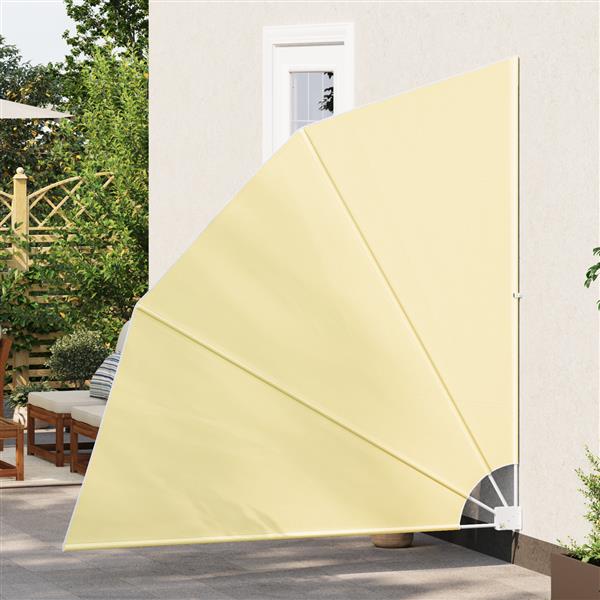 Grote foto vidaxl balkon privacy scherm zand 210 x 210 cm stof tuin en terras overige tuin en terras