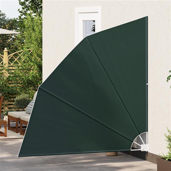 Grote foto vidaxl balkon privacy scherm donkergroen 210 x 210 cm stof tuin en terras overige tuin en terras