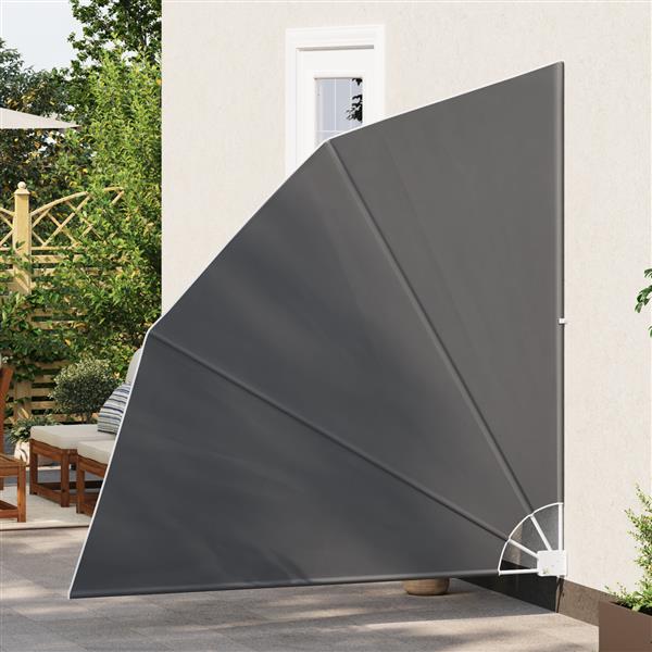 Grote foto vidaxl balkon privacy scherm zwart 210 x 210 cm stof tuin en terras overige tuin en terras