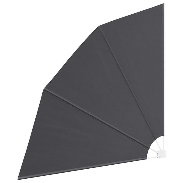 Grote foto vidaxl balkon privacy scherm zwart 210 x 210 cm stof tuin en terras overige tuin en terras