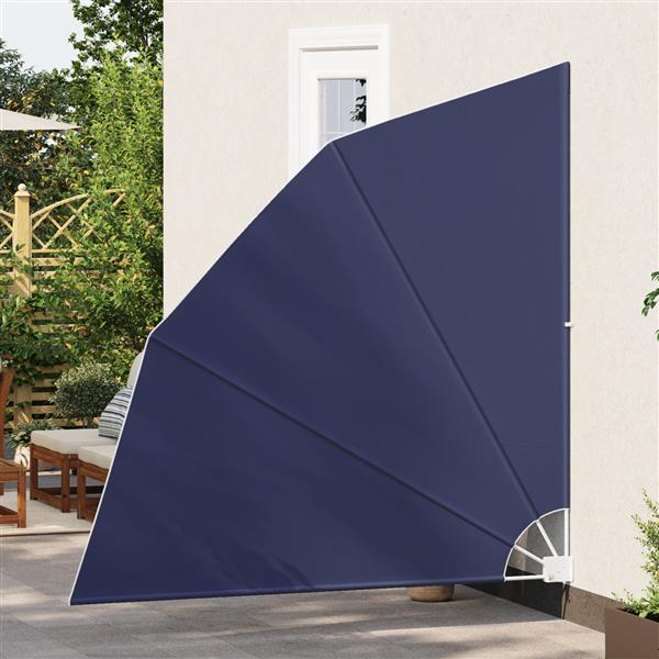 Grote foto vidaxl balkon privacy scherm marineblauw 210 x 210 cm stof tuin en terras overige tuin en terras