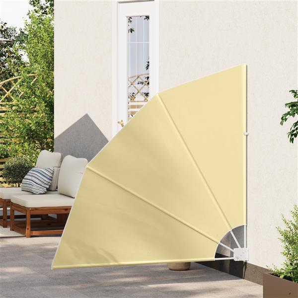 Grote foto vidaxl balkon privacy scherm zand 140 x 140 cm stof tuin en terras overige tuin en terras