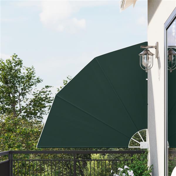 Grote foto vidaxl balkon privacy scherm donkergroen 140 x 140 cm stof tuin en terras overige tuin en terras