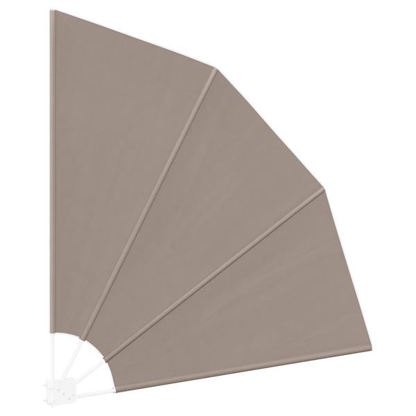 Grote foto vidaxl balkon privacy scherm taupe 140 x 140 cm stof tuin en terras overige tuin en terras