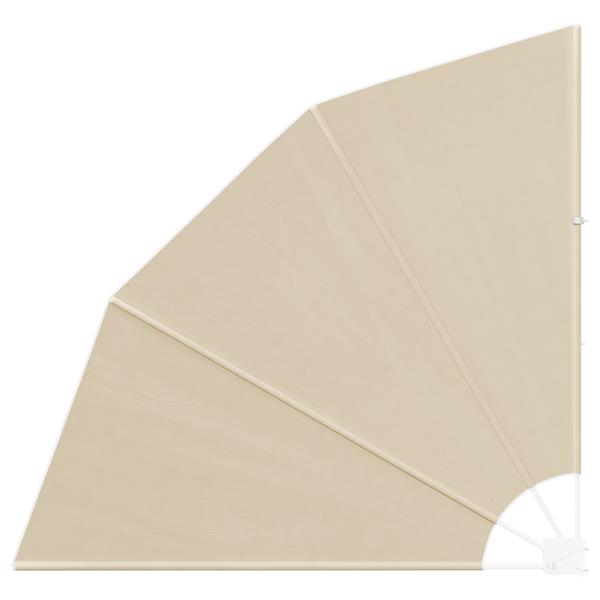 Grote foto vidaxl balkon privacy scherm beige 140 x 140 cm stof tuin en terras overige tuin en terras