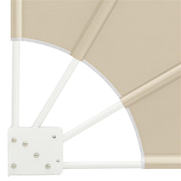 Grote foto vidaxl balkon privacy scherm beige 140 x 140 cm stof tuin en terras overige tuin en terras