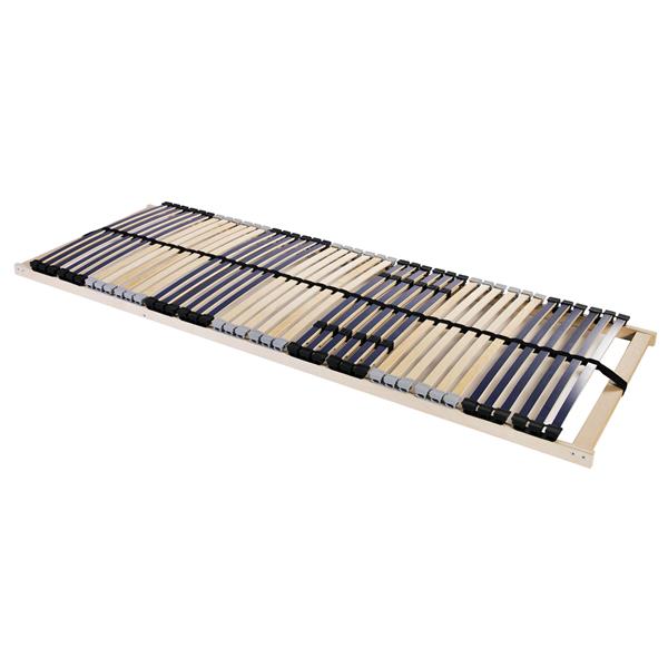 Grote foto vidaxl lamelbodem bruin 70 x 190 cm hout en plastic antiek en kunst stoelen en banken