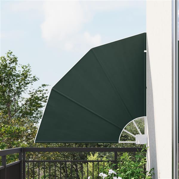Grote foto vidaxl balkon privacy scherm donkergroen 115 x 115 cm stof tuin en terras overige tuin en terras