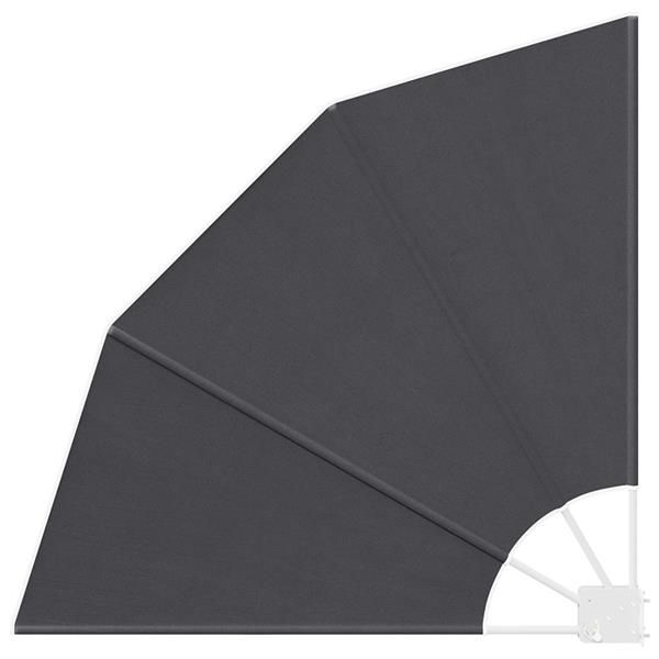 Grote foto vidaxl balkon privacy scherm zwart 115 x 115 cm stof tuin en terras overige tuin en terras