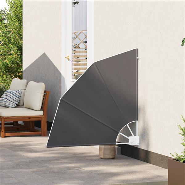 Grote foto vidaxl balkon privacy scherm zwart 115 x 115 cm stof tuin en terras overige tuin en terras