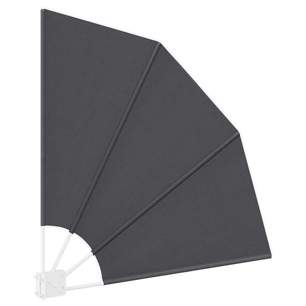 Grote foto vidaxl balkon privacy scherm zwart 115 x 115 cm stof tuin en terras overige tuin en terras