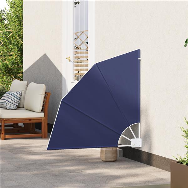 Grote foto vidaxl balkon privacy scherm marineblauw 115 x 115 cm stof tuin en terras overige tuin en terras
