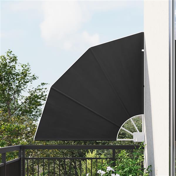 Grote foto vidaxl balkon privacy scherm antraciet 115 x 115 cm stof tuin en terras overige tuin en terras