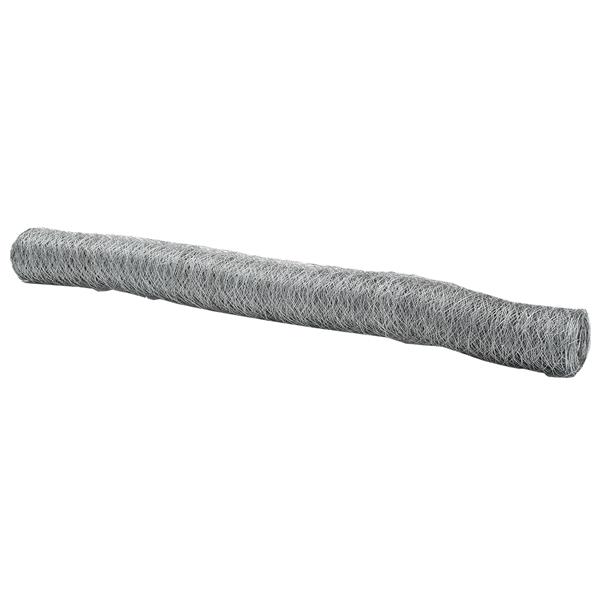 Grote foto vidaxl hexagon hek zilver 5000 x 0.06 x 100 cm gegalvaniseerd staal tuin en terras hekken en schuttingen