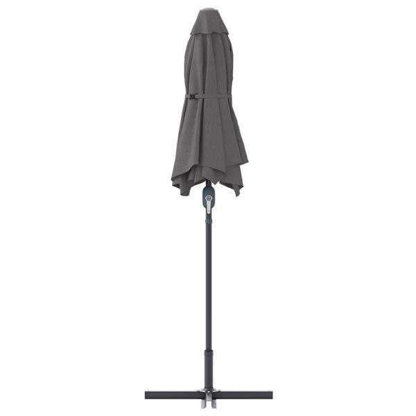 Grote foto vidaxl tuinparasol antraciet 380 x 196 x 235 cm poedergecoat staal tuin en terras overige tuin en terras
