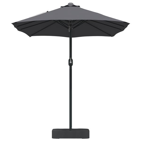 Grote foto vidaxl tuinparasol antraciet 385 x 209 x 244 cm stof tuin en terras overige tuin en terras