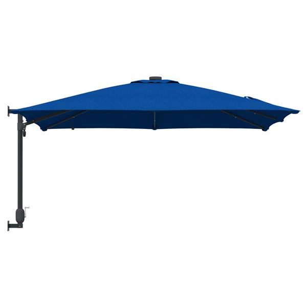 Grote foto vidaxl tuinparasol azurblauw 248.5 x 247.5 x 160 cm stof tuin en terras overige tuin en terras