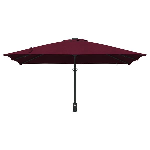 Grote foto vidaxl tuinparasol bordeauxrood 248.5 x 247.5 x 160 cm stof tuin en terras overige tuin en terras
