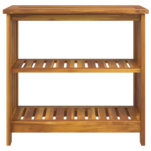 Grote foto vidaxl tuinkast met plank met opslag bruin 75 x 35 x 70cm massief acaciahout huis en inrichting overige