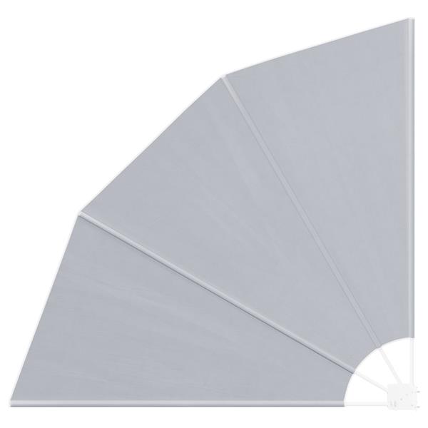 Grote foto vidaxl balkon privacy scherm grijs 160 x 160 cm stof tuin en terras overige tuin en terras