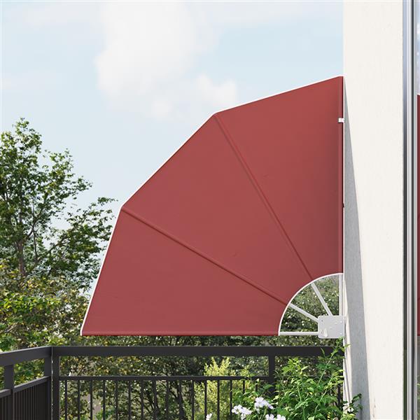 Grote foto vidaxl balkon privacy scherm terracotta 115 x 115 cm stof tuin en terras overige tuin en terras