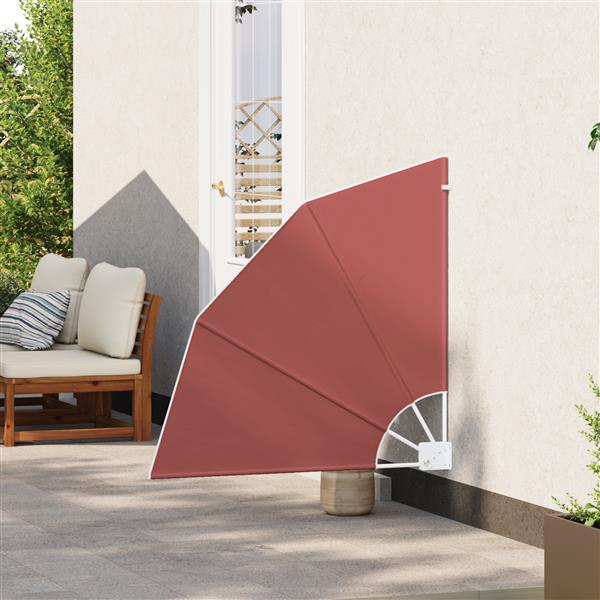 Grote foto vidaxl balkon privacy scherm terracotta 115 x 115 cm stof tuin en terras overige tuin en terras
