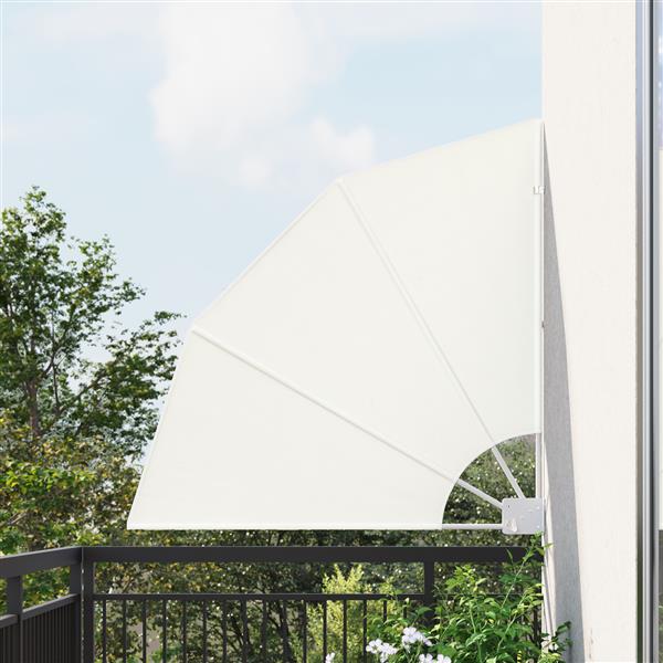 Grote foto vidaxl balkon privacy scherm cr me 115 x 115 cm stof tuin en terras overige tuin en terras