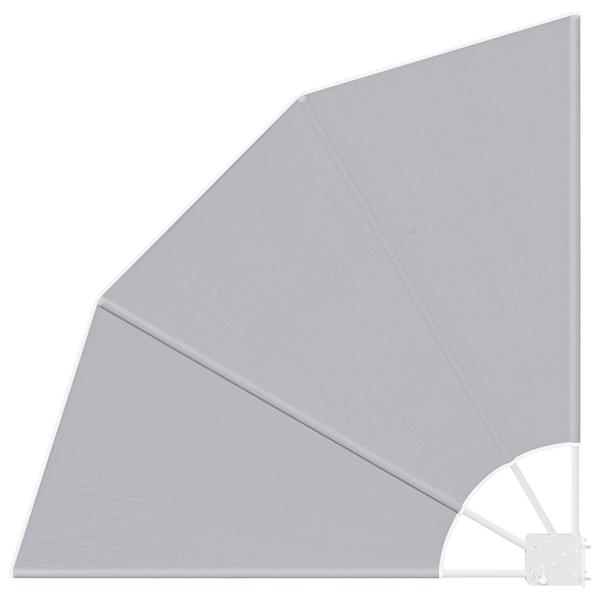 Grote foto vidaxl balkon privacy scherm grijs 115 x 115 cm stof tuin en terras overige tuin en terras
