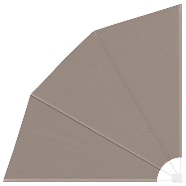 Grote foto vidaxl balkon privacy scherm taupe 210 x 210 cm stof tuin en terras overige tuin en terras