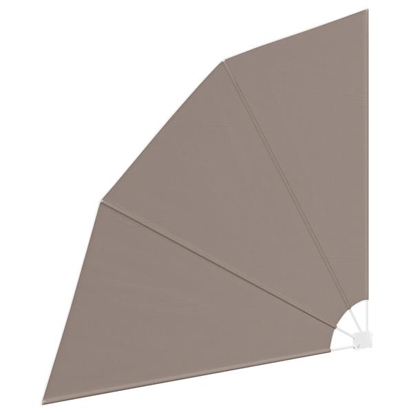 Grote foto vidaxl balkon privacy scherm taupe 210 x 210 cm stof tuin en terras overige tuin en terras