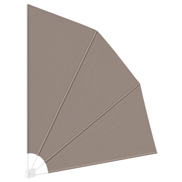 Grote foto vidaxl balkon privacy scherm taupe 210 x 210 cm stof tuin en terras overige tuin en terras
