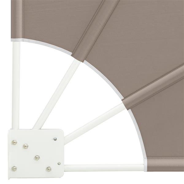 Grote foto vidaxl balkon privacy scherm taupe 210 x 210 cm stof tuin en terras overige tuin en terras
