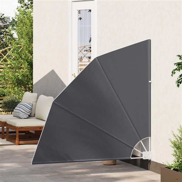 Grote foto vidaxl balkon privacy scherm zwart 140 x 140 cm stof tuin en terras overige tuin en terras