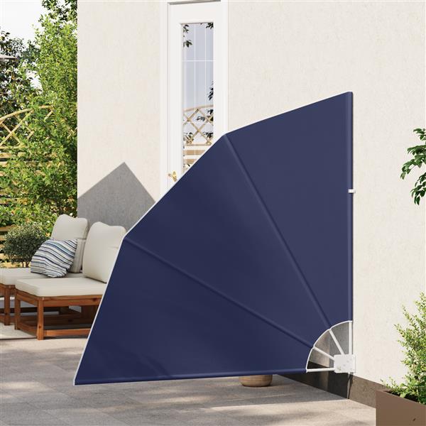 Grote foto vidaxl balkon privacy scherm marineblauw 140 x 140 cm stof tuin en terras overige tuin en terras