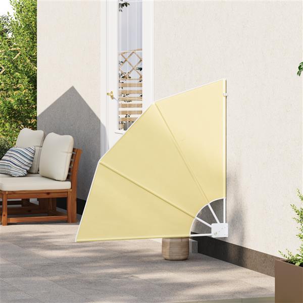 Grote foto vidaxl balkon privacy scherm zand 115 x 115 cm stof tuin en terras overige tuin en terras