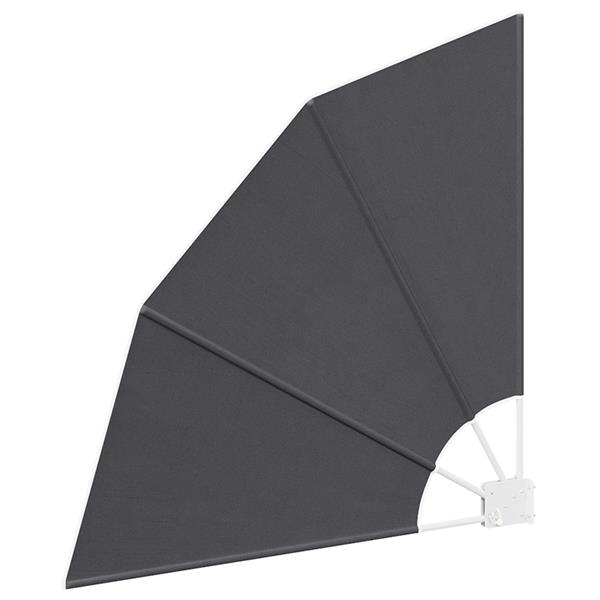 Grote foto vidaxl balkon privacy scherm zwart 115 x 115 cm stof tuin en terras overige tuin en terras