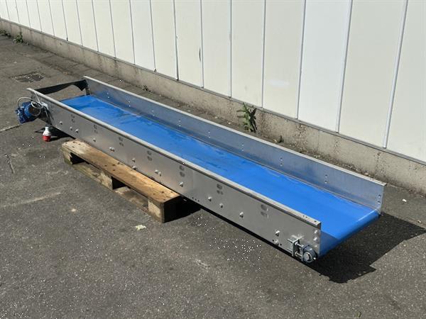 Grote foto transportband 290 x 50 cm roestvrij staal agrarisch transportbanden