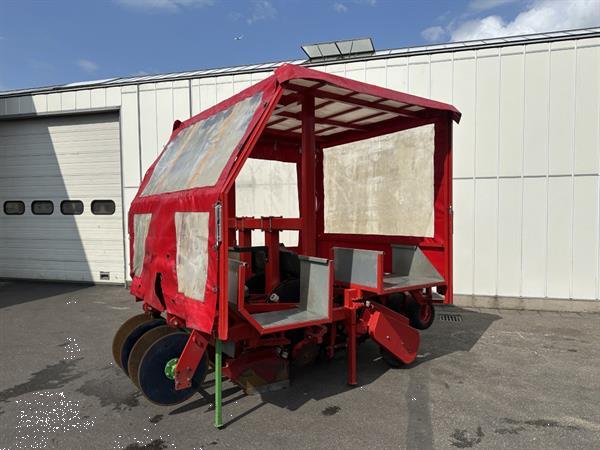 Grote foto elco beddenplantmachine 4 rijen met schijven agrarisch zaaimachines