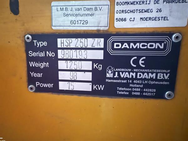 Grote foto damcon hsp250 zr zelfrijdend snoeiplatform hoogwerker agrarisch aanhangwagens