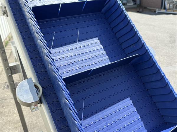Grote foto opvoerband roestvrijstalen frame met pp modulair band doe het zelf en verbouw afvalverwerking