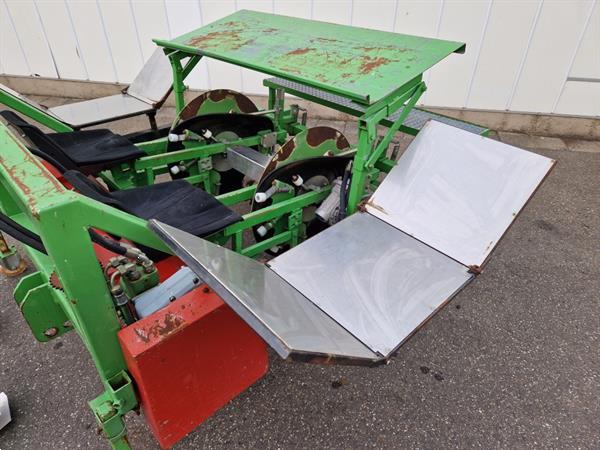 Grote foto basrijs bps fe150 plantmachine met aangedreven schijven voor 2 rijen agrarisch zaaimachines