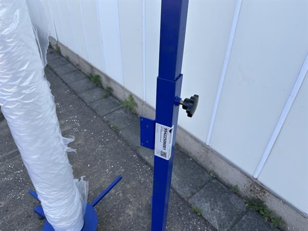 Grote foto foliewikkelaar multifunctionele dispenser voor het afrollen van topvellen of afdekvellen agrarisch tuinbouw