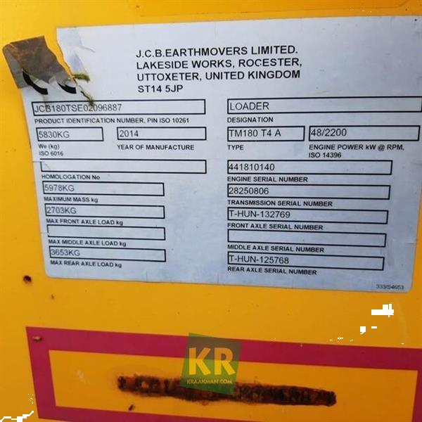 Grote foto jcb tm180 telescoop shovel 696060 doe het zelf en verbouw kranen en graafmachines